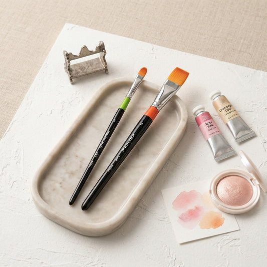 Hwahong ファホン 982 3号 + 948 6号 2本デュオセット 美術筆 メイクブラシ コンシーラー リップ ネイル アートブラシ 韓国 正規品