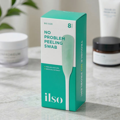 ilso イルソ ノートラブルラム ピーリング スワブ 2個セット 4g×8本入 計16本 角質ケア 毛穴ケア ピーリング綿棒 AHA BHA 個包装 韓国コスメ スキンケア ブラックヘッド ザラつき