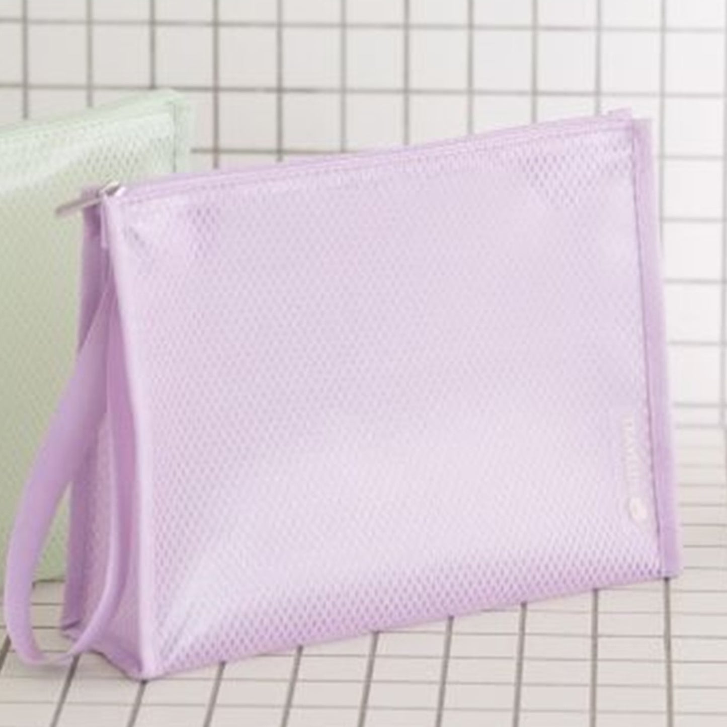 バイフルデザイン 韓国 旅行用 洗面用具 メッシュ ポーチ バッグ 化粧品ポーチ 水泳ポーチ 運動ポーチ バスポーチ ビーチバッグ