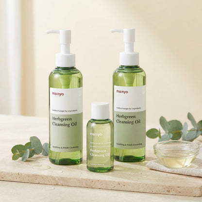 Manyo マニョ ハーブ クレンジングオイル 200ml 2本 + 55ml 1本 セット Manyo メイク落とし 洗顔料 スキンケア 韓国コスメ 正規品