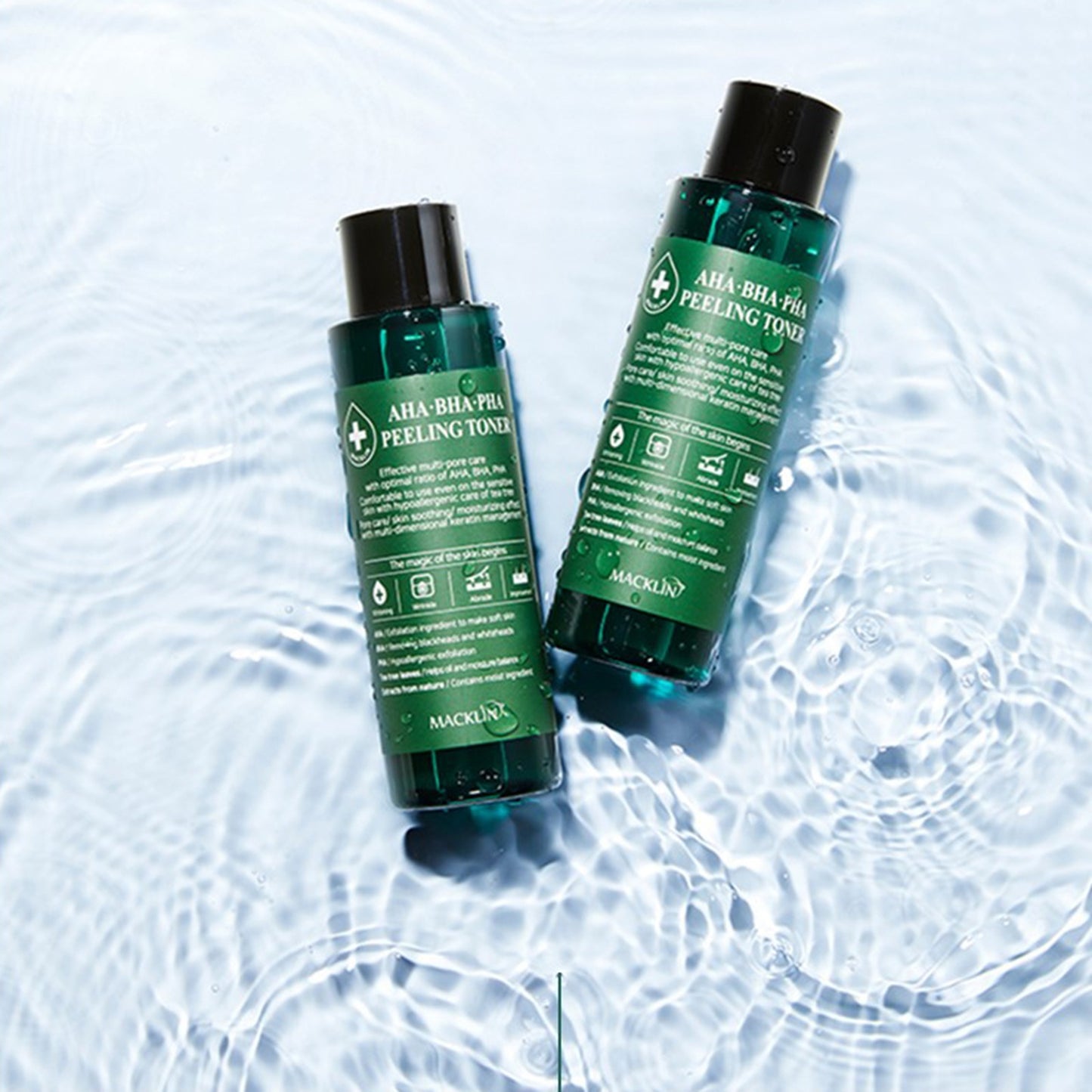 Macklin マクリーン AHA BHA PHA トナー 150ml×2本セット 韓国スキンケア ふき取り化粧水 化粧水セット 保湿 毛穴ケア トナー