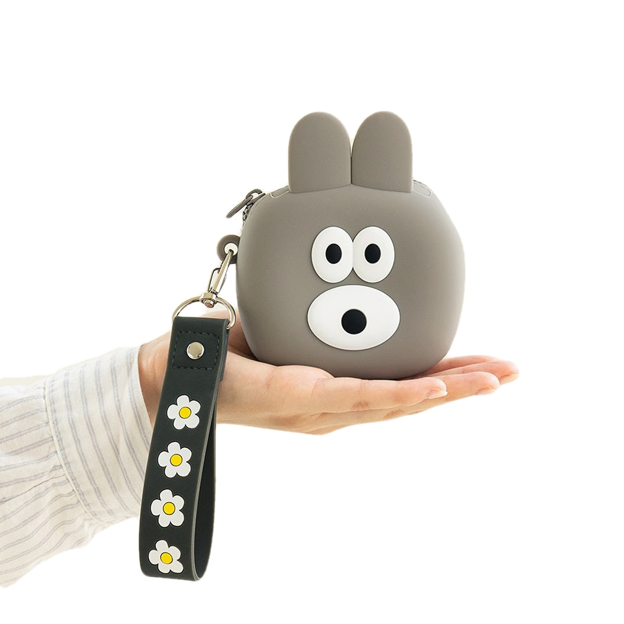 ブランチブラザー 韓国 キャラクター シリコンポーチ バニー パピー キャラクター かわいいミニポーチ カードケース コインケース 化粧ケース