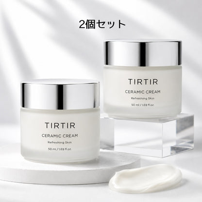 ティルティル セラミッククリーム 50ml×2個セット 合計100ml 保湿クリーム 韓国コスメ スキンケア 乾燥肌 ツヤ肌 水光肌