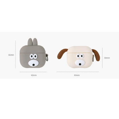 ロマネ ブランチブラザー バニー パピー 韓国キャラクター AirPods 第3世代 互換シリコーンケースカバー