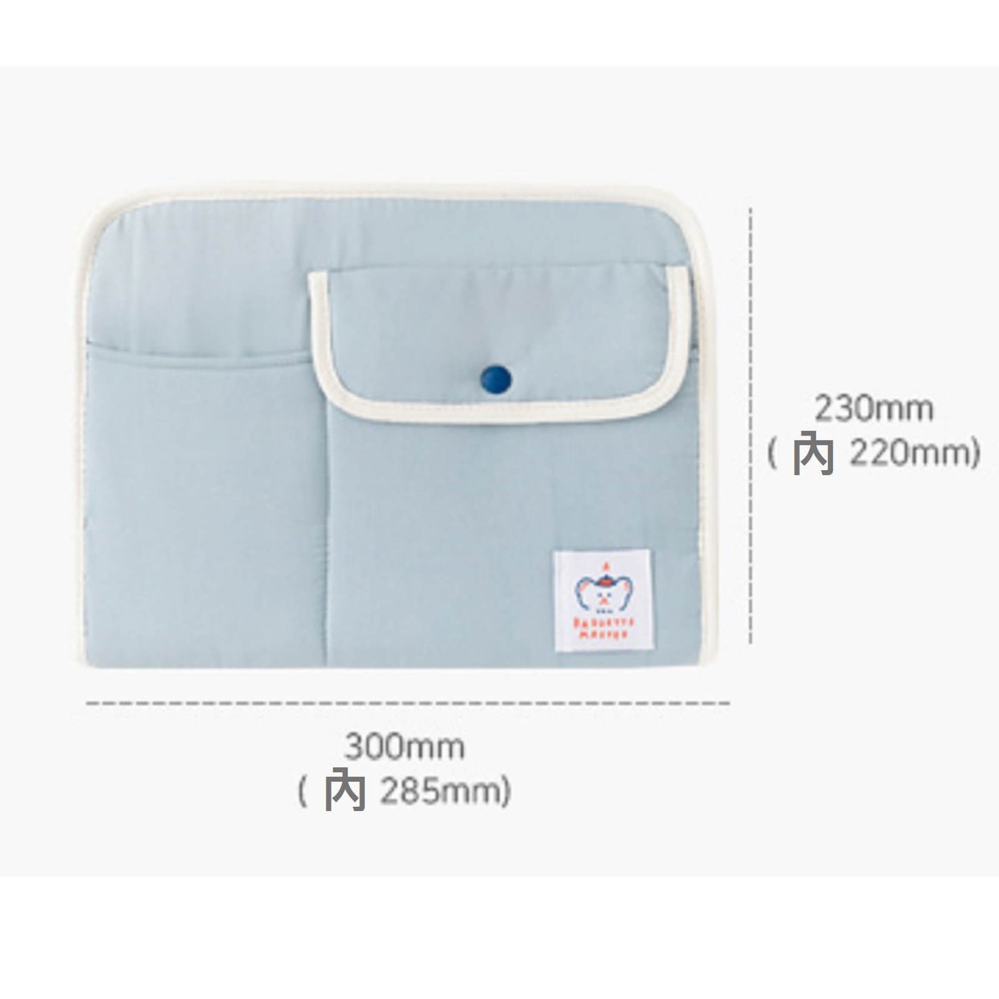 ブランチブラザー韓国キャラクターイラストラベル iPad 11インチ互換タブレット ポーチケース 保護バッグ ハンドストラップスナップボタンパステルカラー