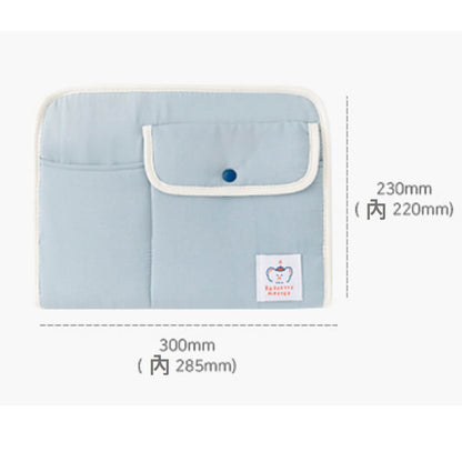 ブランチブラザー韓国キャラクターイラストラベル iPad 11インチ互換タブレット ポーチケース 保護バッグ ハンドストラップスナップボタンパステルカラー
