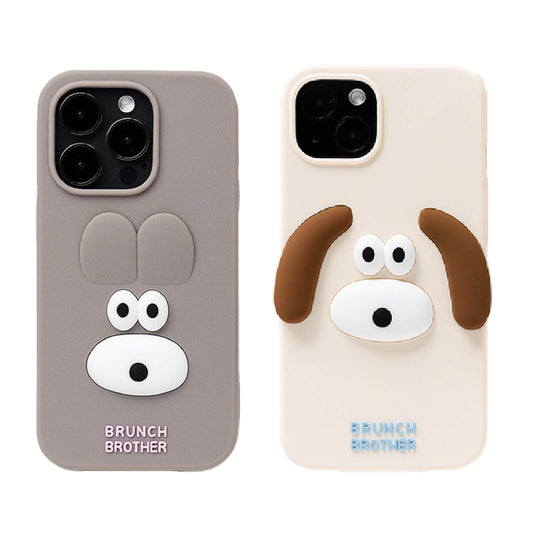 ブランチブラザー 韓国うさぎ子犬キャラクターiPhone 14 iPhone 14 Pro互換シリコンケーススマートフォンケース