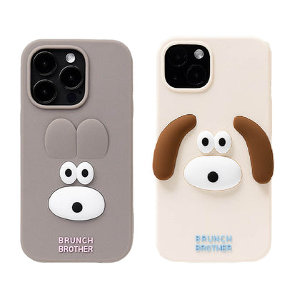 ブランチブラザー 韓国うさぎ子犬キャラクターiPhone 14 iPhone 14 Pro互換シリコンケーススマートフォンケース