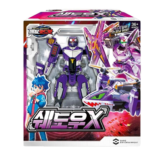 メタルカードボット シャドーX 韓国変身ロボットビヒクルアクションフィギュア玩具 Metal CardBot Shadow X