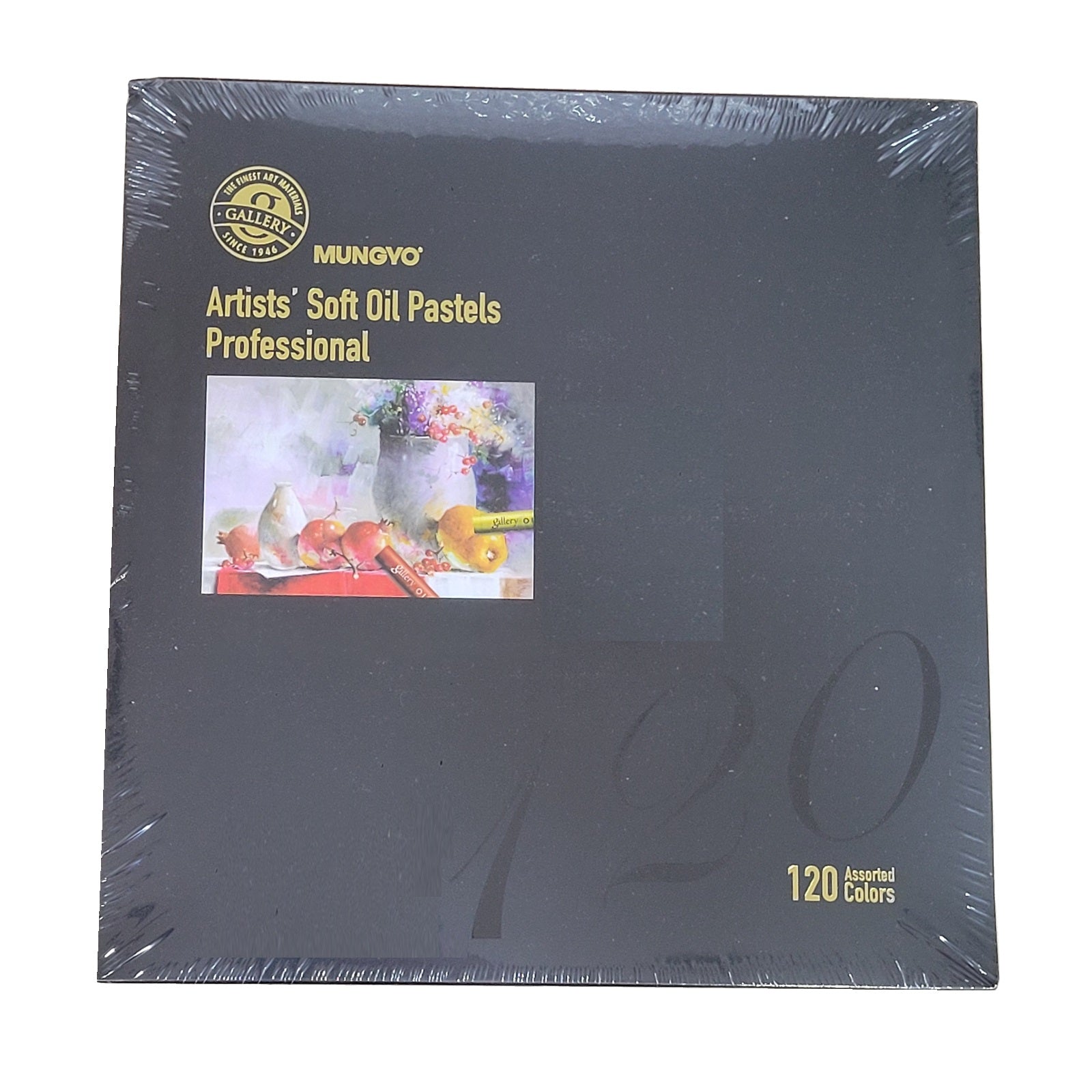 ムンギョ ギャラリー アーティストソフトオイルパステル 120色ラウンドタイプパステル 紙パッケージ