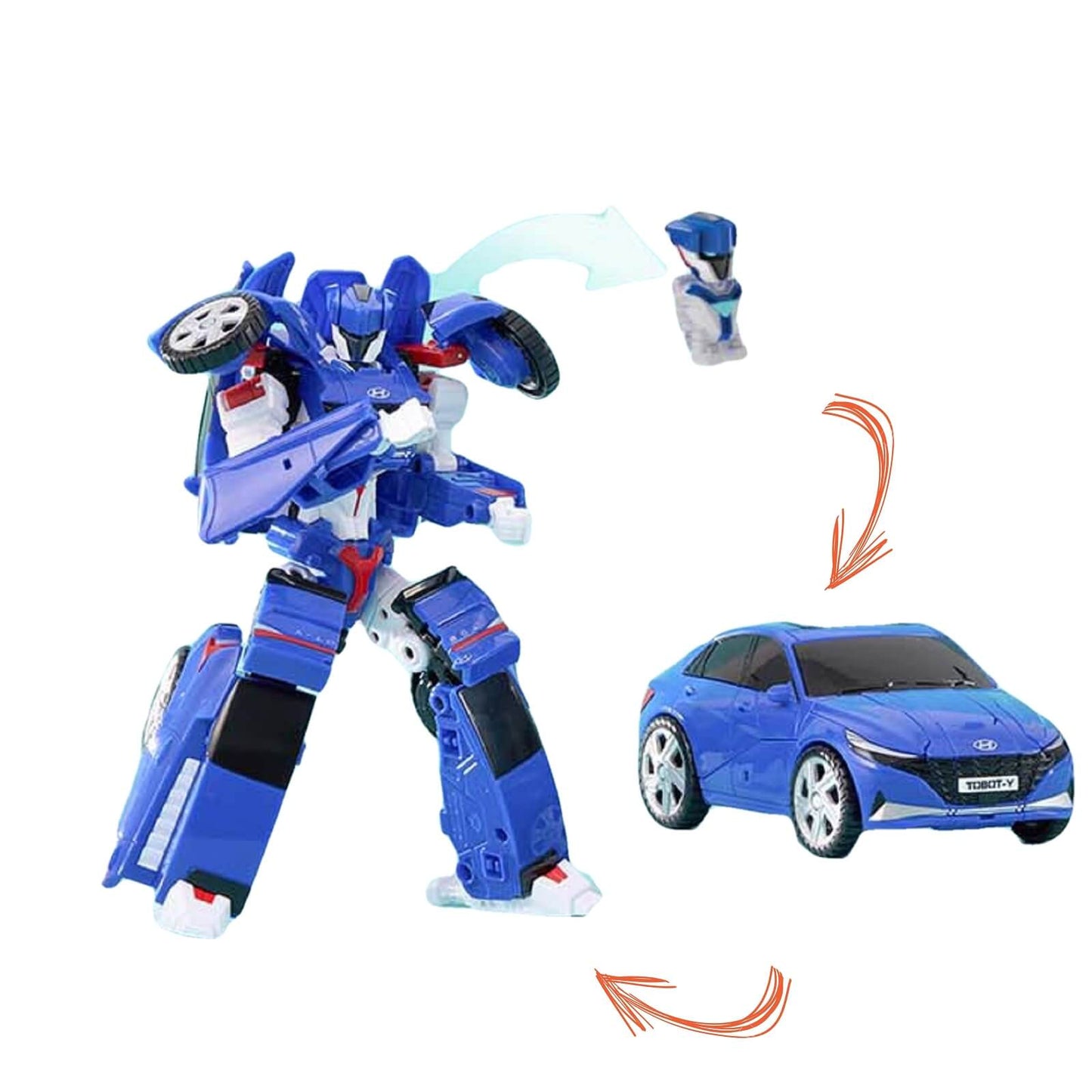 トボット Y ワイ 2023 ビーヒクル韓国変身ロボットアクションフィギュア玩具 Tobot Y