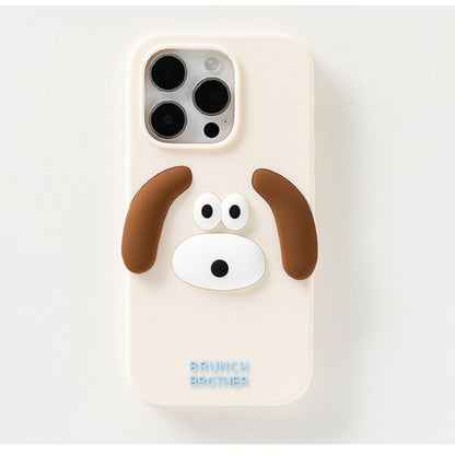 ブランチブラザー 韓国うさぎ子犬キャラクターiPhone 14 iPhone 14 Pro互換シリコンケーススマートフォンケース