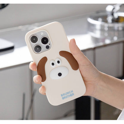 ブランチブラザー 韓国うさぎ子犬キャラクターiPhone 14 iPhone 14 Pro互換シリコンケーススマートフォンケース