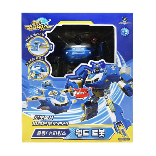スーパーウィングス ワールドロボット韓国飛行船ビヒクル変身ロボット玩具 Super Wings World Robot